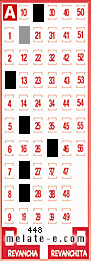 Volante ganador del sorteo 448 de Melate