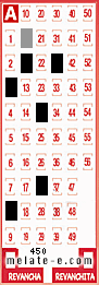 Volante ganador del sorteo 450 de Melate