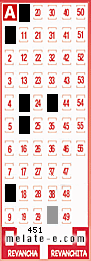 Volante ganador del sorteo 451 de Melate