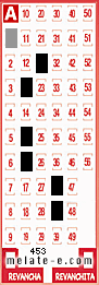 Volante ganador del sorteo 453 de Melate