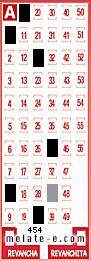 Volante ganador del sorteo 454 de Melate