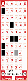 Volante ganador del sorteo 456 de Melate