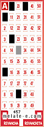 Volante ganador del sorteo 457 de Melate