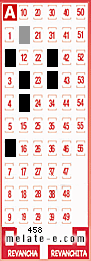 Volante ganador del sorteo 458 de Melate