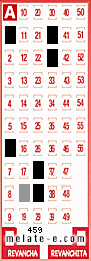Volante ganador del sorteo 459 de Melate