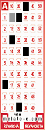 Volante ganador del sorteo 460 de Melate