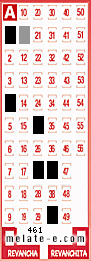 Volante ganador del sorteo 461 de Melate