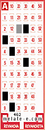 Volante ganador del sorteo 462 de Melate
