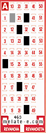 Volante ganador del sorteo 463 de Melate
