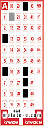 Volante ganador del sorteo 464 de Melate