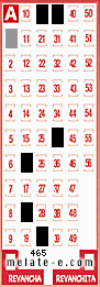 Volante ganador del sorteo 465 de Melate