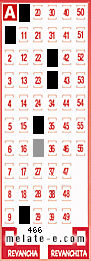 Volante ganador del sorteo 466 de Melate