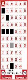 Volante ganador del sorteo 467 de Melate