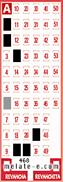 Volante ganador del sorteo 468 de Melate