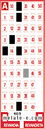 Volante ganador del sorteo 469 de Melate