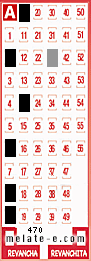 Volante ganador del sorteo 470 de Melate