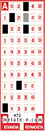 Volante ganador del sorteo 472 de Melate