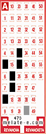 Volante ganador del sorteo 473 de Melate
