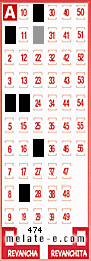 Volante ganador del sorteo 474 de Melate