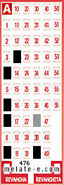Volante ganador del sorteo 476 de Melate