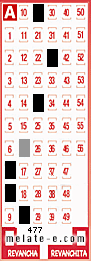 Volante ganador del sorteo 477 de Melate