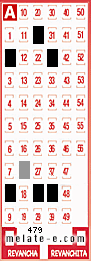 Volante ganador del sorteo 479 de Melate