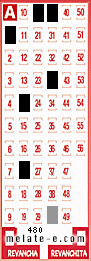 Volante ganador del sorteo 480 de Melate