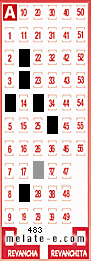 Volante ganador del sorteo 483 de Melate
