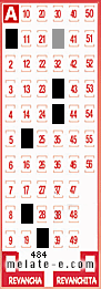 Volante ganador del sorteo 484 de Melate