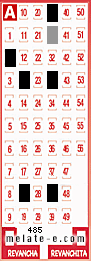 Volante ganador del sorteo 485 de Melate