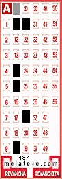 Volante ganador del sorteo 487 de Melate