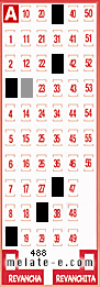 Volante ganador del sorteo 488 de Melate