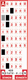 Volante ganador del sorteo 489 de Melate