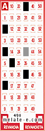 Volante ganador del sorteo 490 de Melate