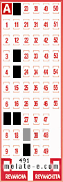 Volante ganador del sorteo 491 de Melate