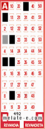 Volante ganador del sorteo 492 de Melate
