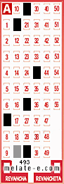 Volante ganador del sorteo 493 de Melate