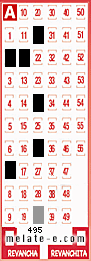 Volante ganador del sorteo 495 de Melate