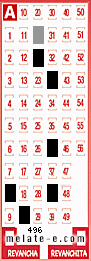 Volante ganador del sorteo 496 de Melate