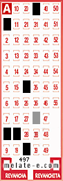 Volante ganador del sorteo 497 de Melate