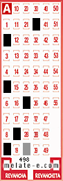 Volante ganador del sorteo 498 de Melate