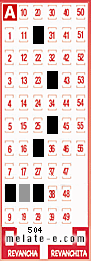 Volante ganador del sorteo 504 de Melate