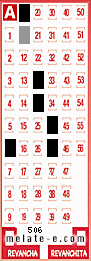 Volante ganador del sorteo 506 de Melate