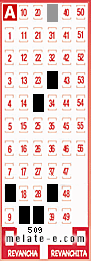 Volante ganador del sorteo 509 de Melate