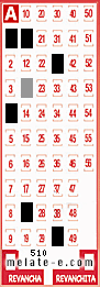 Volante ganador del sorteo 510 de Melate