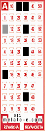 Volante ganador del sorteo 511 de Melate