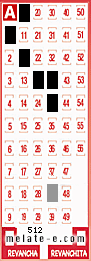 Volante ganador del sorteo 512 de Melate