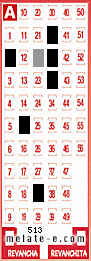 Volante ganador del sorteo 513 de Melate