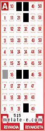 Volante ganador del sorteo 515 de Melate