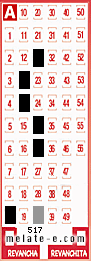Volante ganador del sorteo 517 de Melate